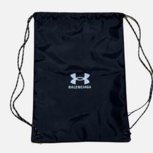 Balenciaga x Under Armour Colab Black Drawstring Backpack